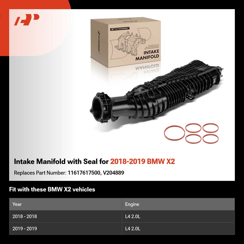 Intake Manifold with Seal for 2018-2019 BMW X2