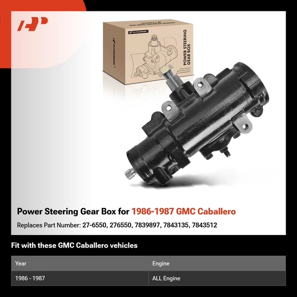 Power Steering Gear Box for 1986-1987 GMC Caballero