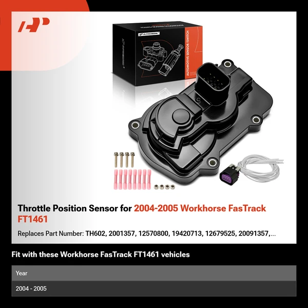 Throttle Position Sensor for 2004-2005 Workhorse FasTrack FT1461