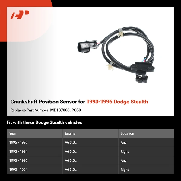 Crankshaft Position Sensor for 1993-1996 Dodge Stealth