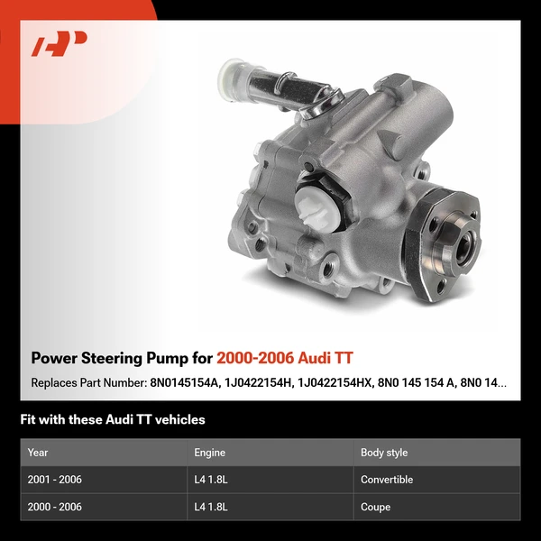 Power Steering Pump for 2000-2006 Audi TT