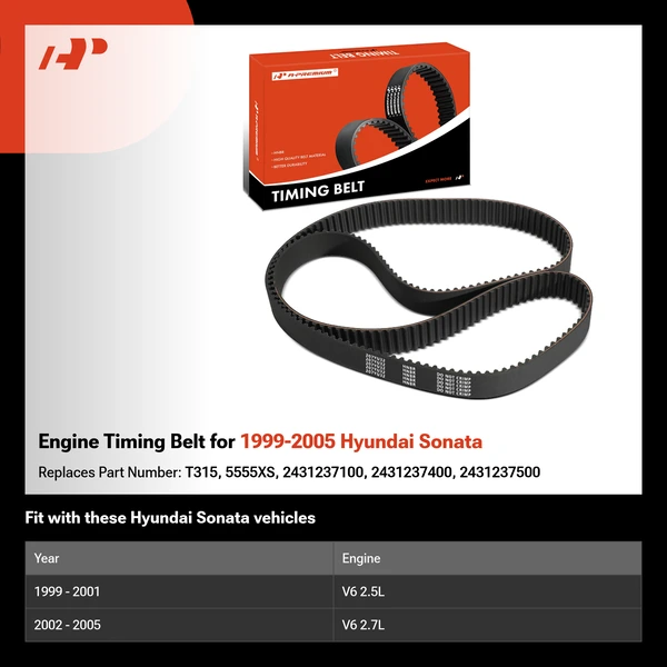 Engine Timing Belt for 1999-2005 Hyundai Sonata