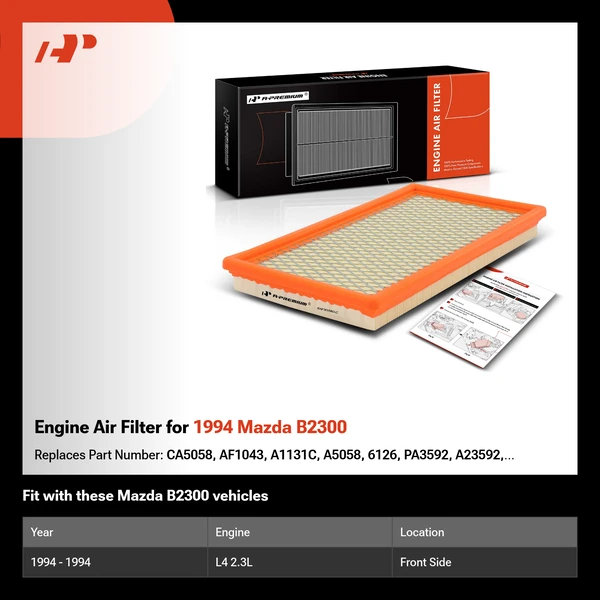 Engine Air Filter for 1994 Mazda B2300