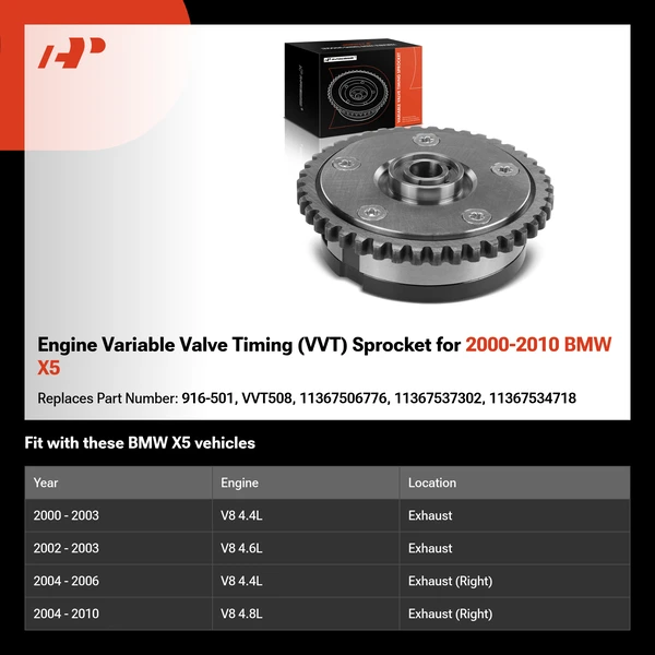 Engine Variable Valve Timing (VVT) Sprocket for 2000-2010 BMW X5