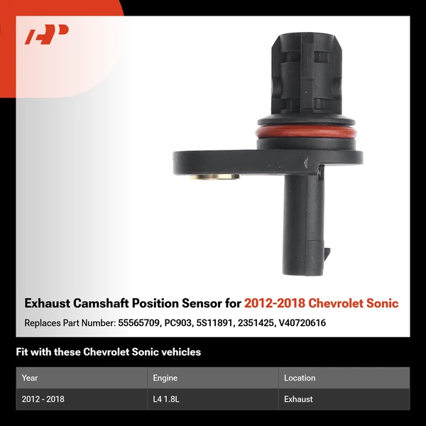 Exhaust Camshaft Position Sensor for 2012-2018 Chevrolet Sonic