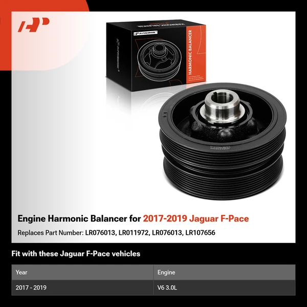 Engine Harmonic Balancer for 2017-2019 Jaguar F-Pace