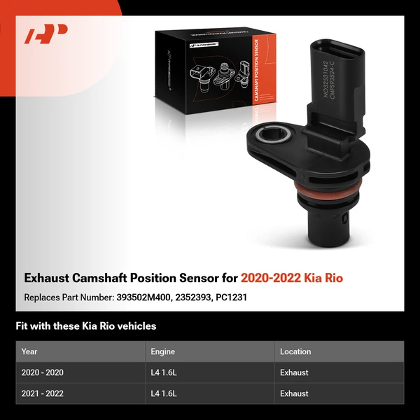 Exhaust Camshaft Position Sensor for 2020-2022 Kia Rio