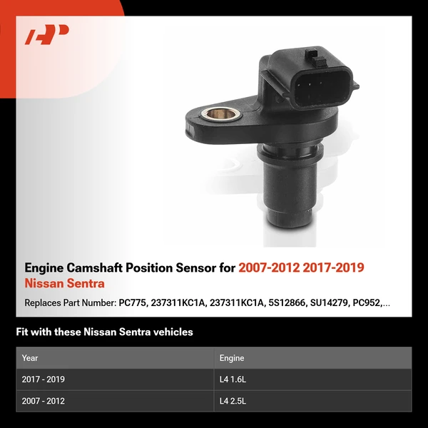 Engine Camshaft Position Sensor for 2007-2012 2017-2019 Nissan Sentra