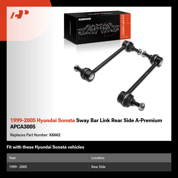1999-2005 Hyundai Sonata Sway Bar Link Rear Side A-Premium APCA3005