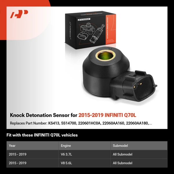 Knock Detonation Sensor for 2015-2019 INFINITI Q70L