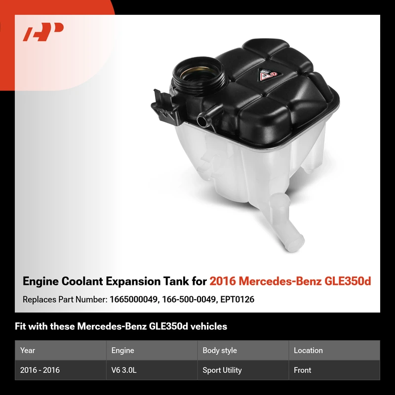 Engine Coolant Expansion Tank for 2016 Mercedes-Benz GLE350d