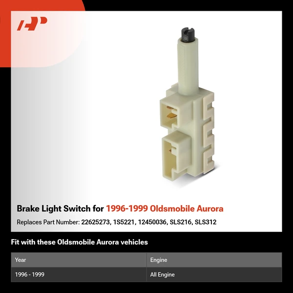 Brake Light Switch for 1996-1999 Oldsmobile Aurora