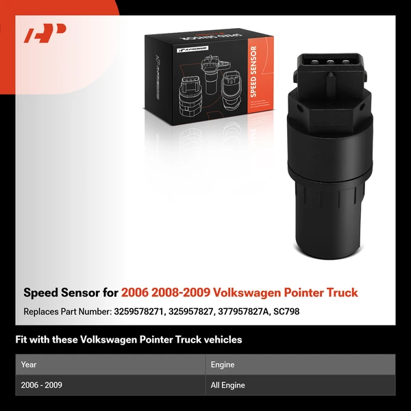 Speed Sensor for 2006 2008-2009 Volkswagen Pointer Truck