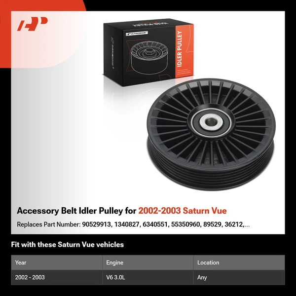 Accessory Belt Idler Pulley for 2002-2003 Saturn Vue