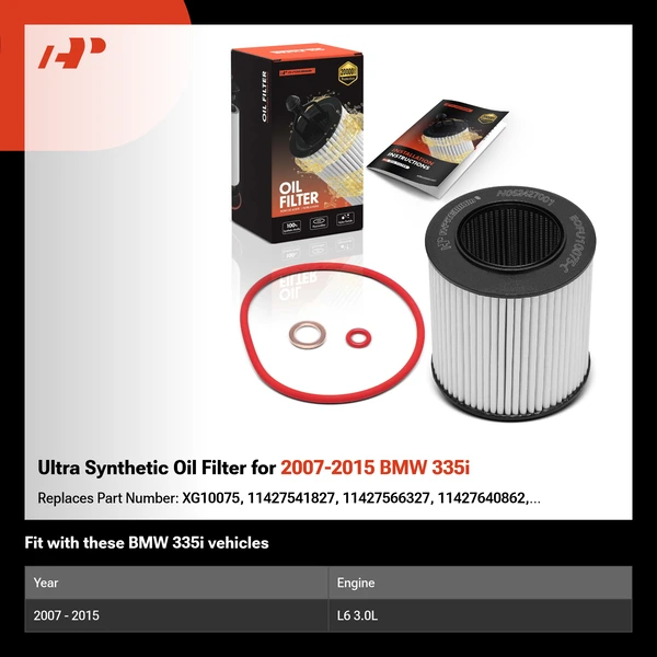 Ultra Synthetic Oil Filter for 2007-2015 BMW 335i