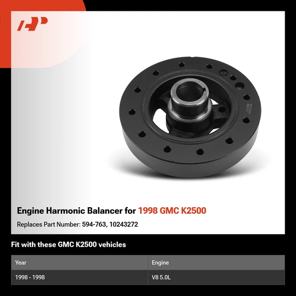 Engine Harmonic Balancer for 1998 GMC K2500