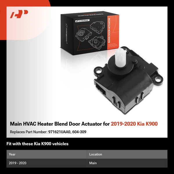 Main HVAC Heater Blend Door Actuator for 2019-2020 Kia K900