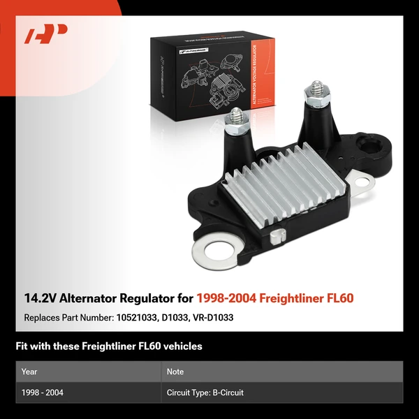 14.2V Alternator Regulator for 1998-2004 Freightliner FL60