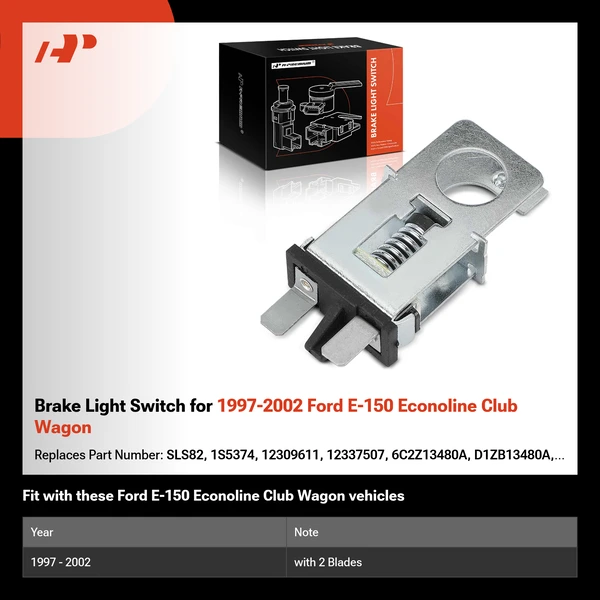 Brake Light Switch for 1997-2002 Ford E-150 Econoline Club Wagon