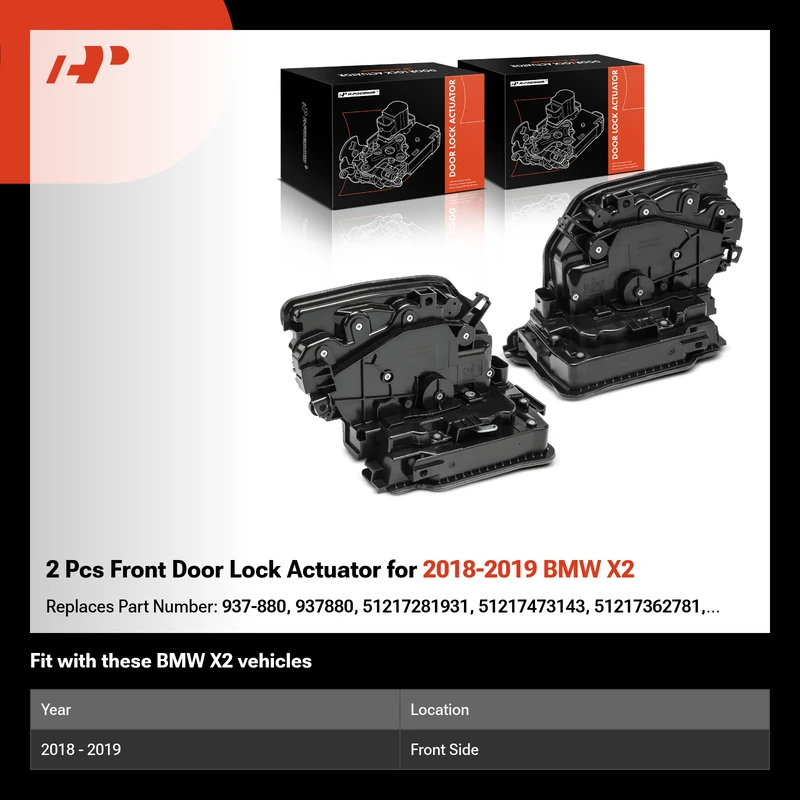 2 Pcs Front Door Lock Actuator for 2018-2019 BMW X2