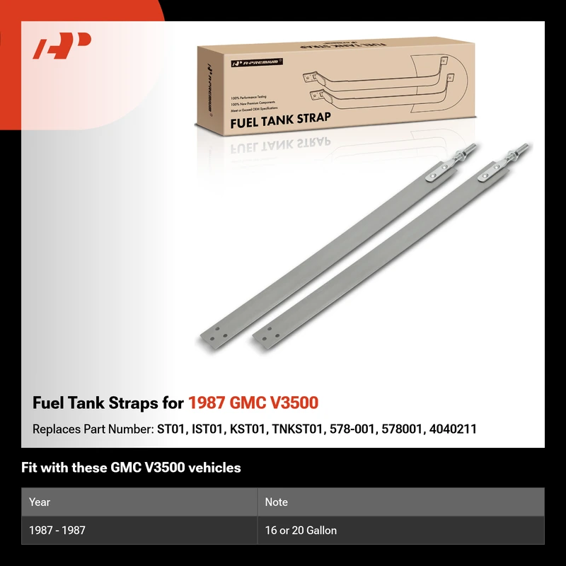 Fuel Tank Straps for 1987 GMC V3500