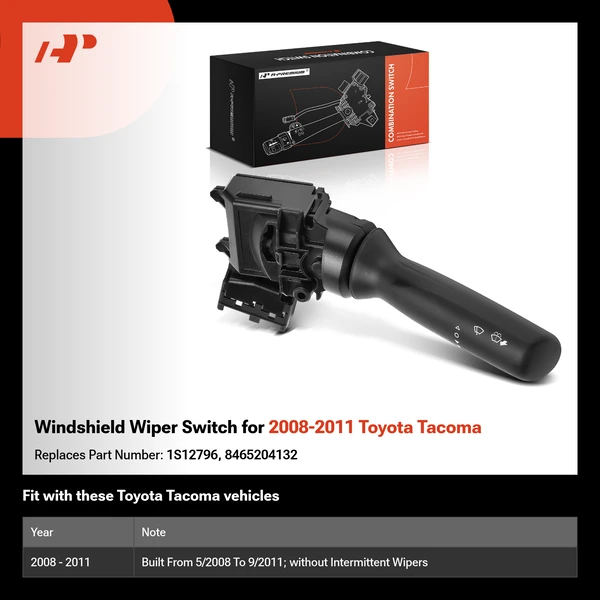 Windshield Wiper Switch for 2008-2011 Toyota Tacoma