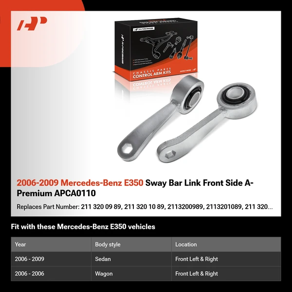 2006-2009 Mercedes-Benz E350 Sway Bar Link Front Side A-Premium APCA0110