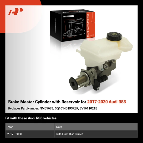 Brake Master Cylinder with Reservoir for 2017-2020 Audi RS3