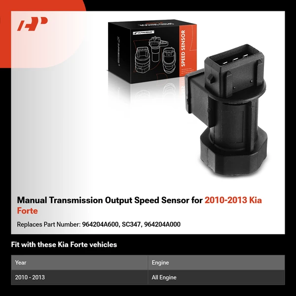 Manual Transmission Output Speed Sensor for 2010-2013 Kia Forte