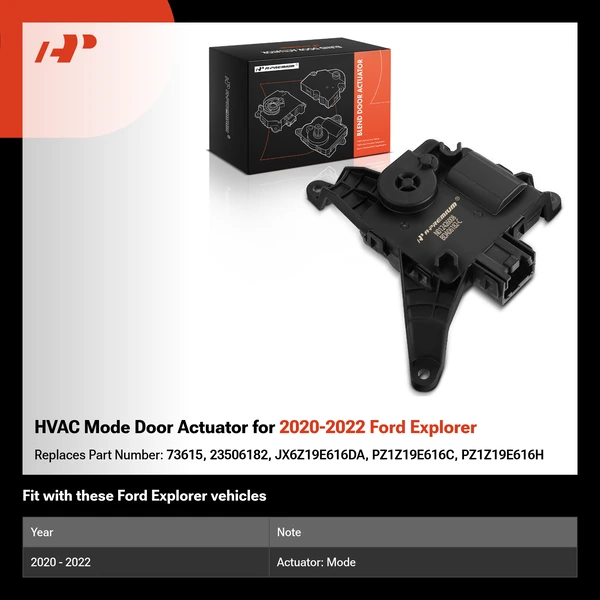 HVAC Mode Door Actuator for 2020-2022 Ford Explorer