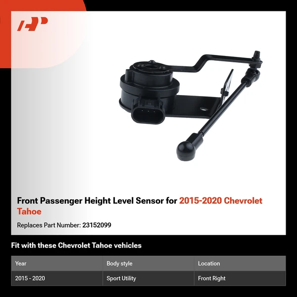 Front Passenger Height Level Sensor for 2015-2020 Chevrolet Tahoe