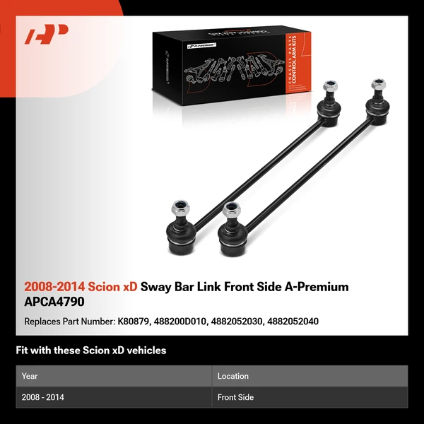 2008-2014 Scion xD Sway Bar Link Front Side A-Premium APCA4790