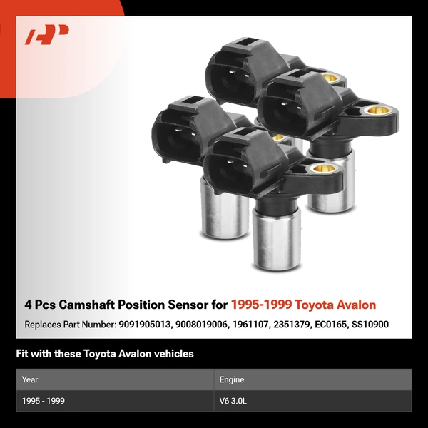 4 Pcs Camshaft Position Sensor for 1995-1999 Toyota Avalon