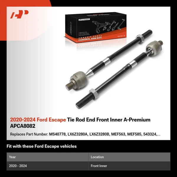 2020-2024 Ford Escape Tie Rod End Front Inner A-Premium APCA8082