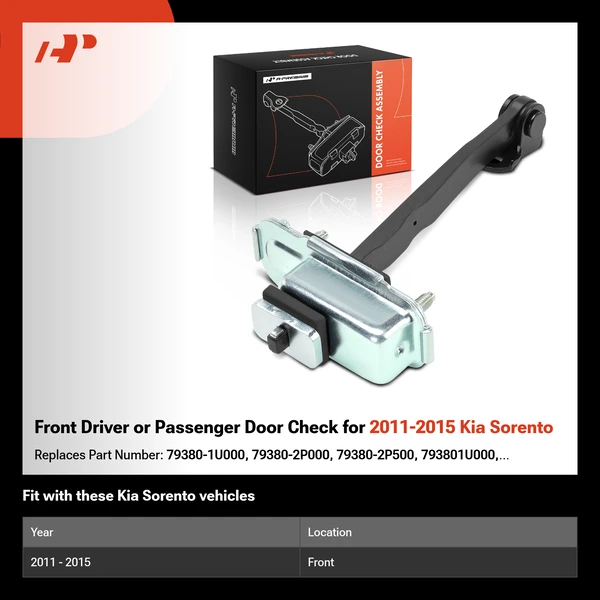 Front Driver or Passenger Door Check for 2011-2015 Kia Sorento