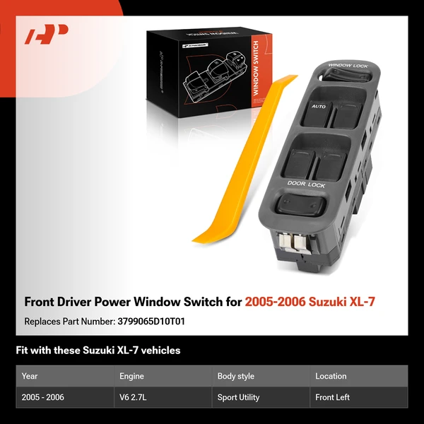 Front Driver Power Window Switch for 2005-2006 Suzuki XL-7