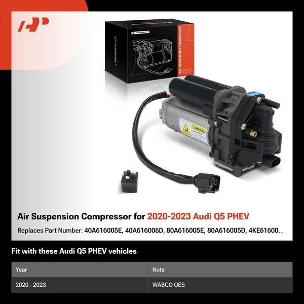 Air Suspension Compressor for 2020-2023 Audi Q5 PHEV