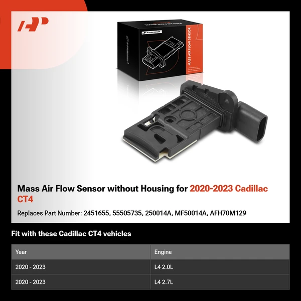 Mass Air Flow Sensor without Housing for 2020-2023 Cadillac CT4