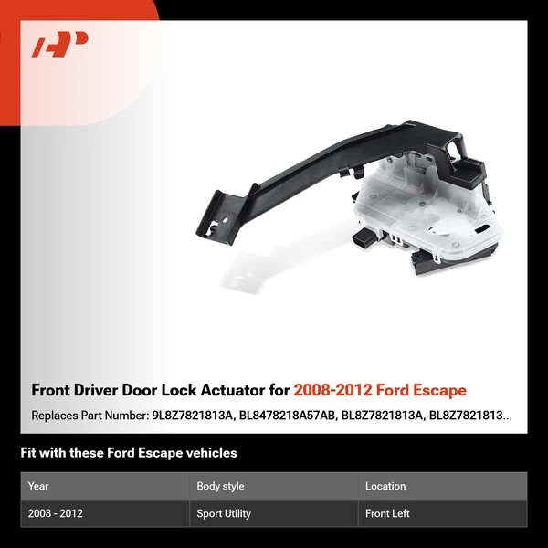 Front Driver Door Lock Actuator for 2008-2012 Ford Escape