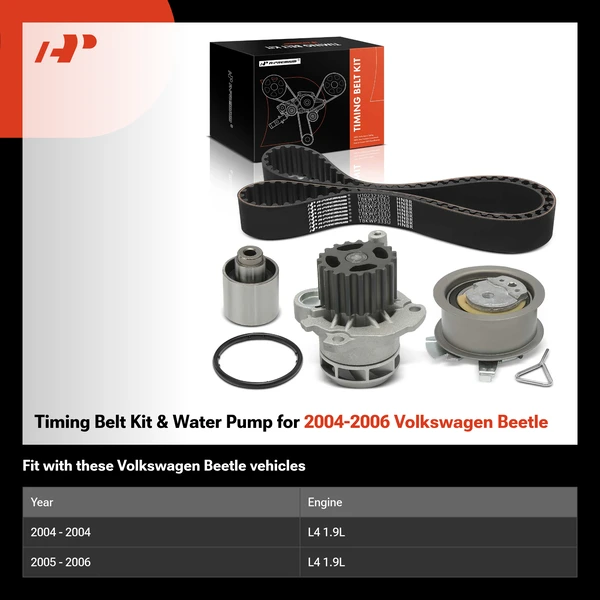Timing Belt Kit & Water Pump for 2004-2006 Volkswagen Beetle