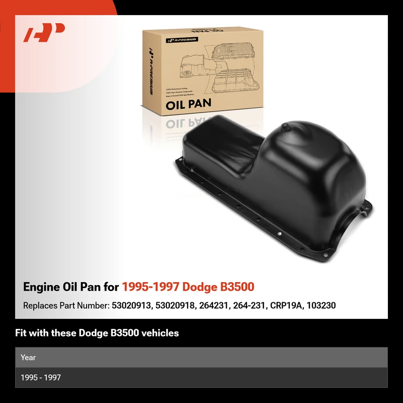 Engine Oil Pan for 1995-1997 Dodge B3500