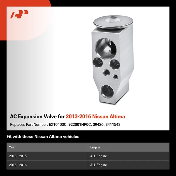 AC Expansion Valve for 2013-2016 Nissan Altima