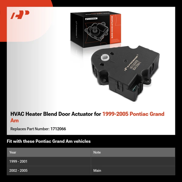 HVAC Heater Blend Door Actuator for 1999-2005 Pontiac Grand Am