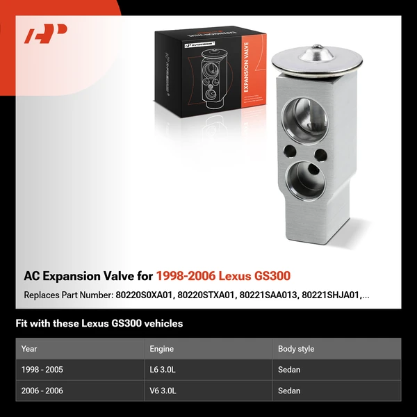 AC Expansion Valve for 1998-2006 Lexus GS300