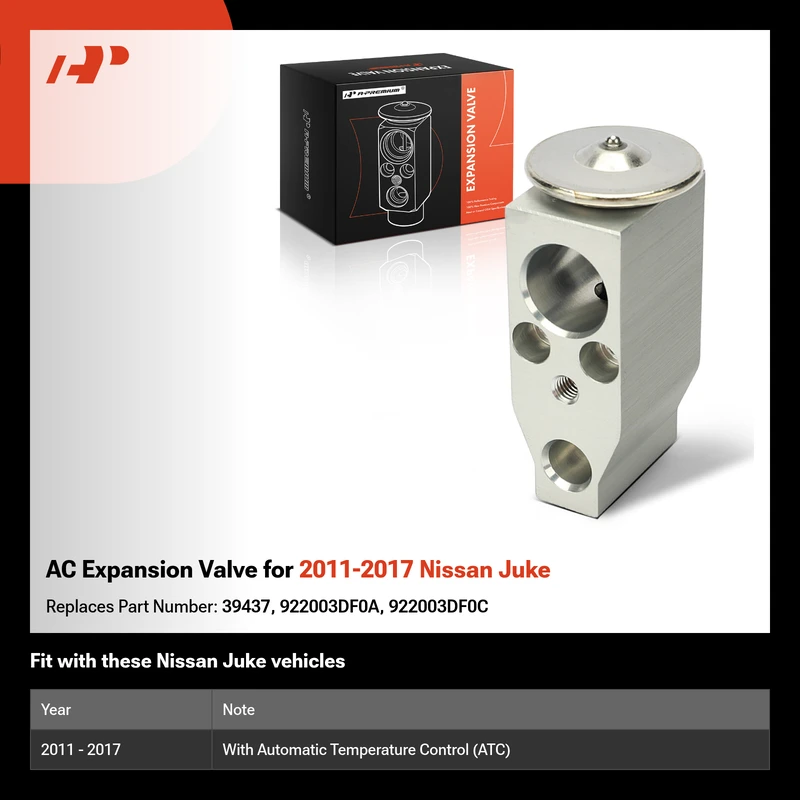 AC Expansion Valve for 2011-2017 Nissan Juke