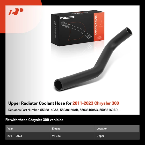Upper Radiator Coolant Hose for 2011-2023 Chrysler 300