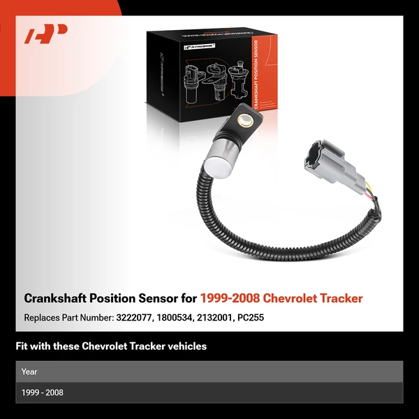 Crankshaft Position Sensor for 1999-2008 Chevrolet Tracker