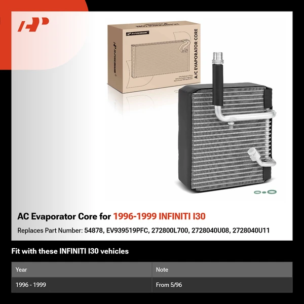 AC Evaporator Core for 1996-1999 INFINITI I30