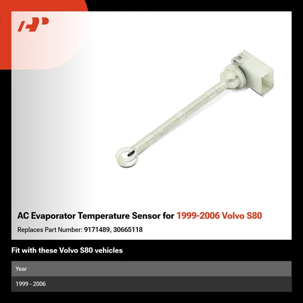 AC Evaporator Temperature Sensor for 1999-2006 Volvo S80