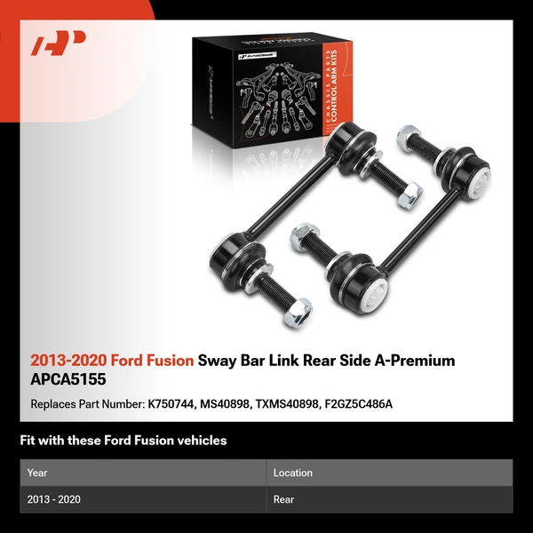 2013-2020 Ford Fusion Sway Bar Link Rear Side A-Premium APCA5155